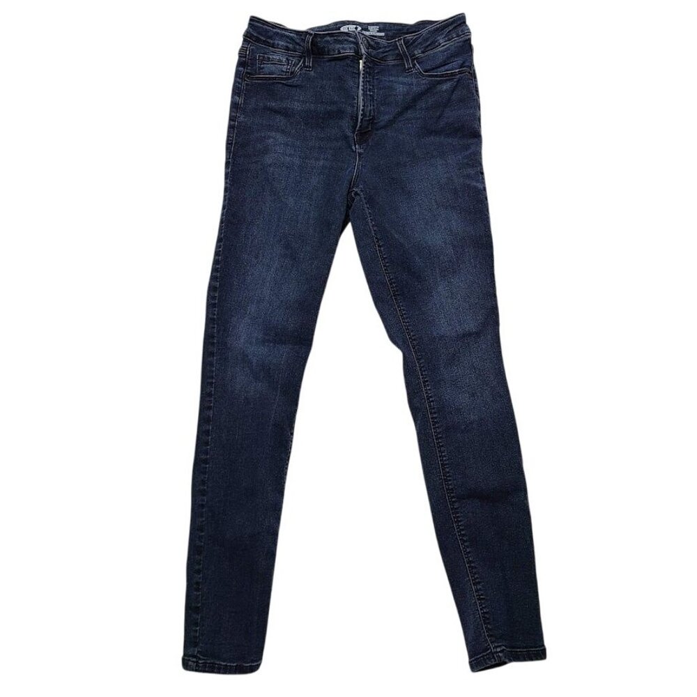 Old Navy Womens Rock Star Super Skinny High-Rise Blue Jeans Size 10